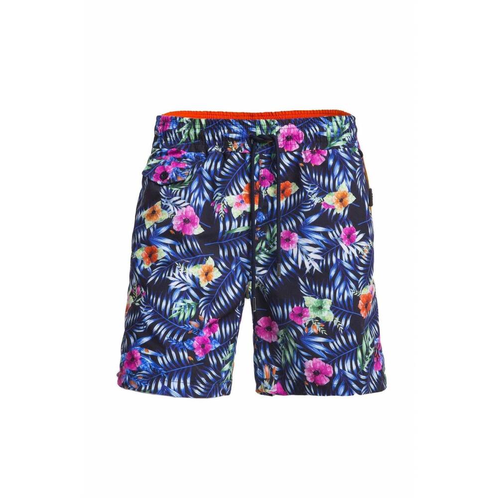 NEW EIGHT X men's tropical floral print swim trunks in multi